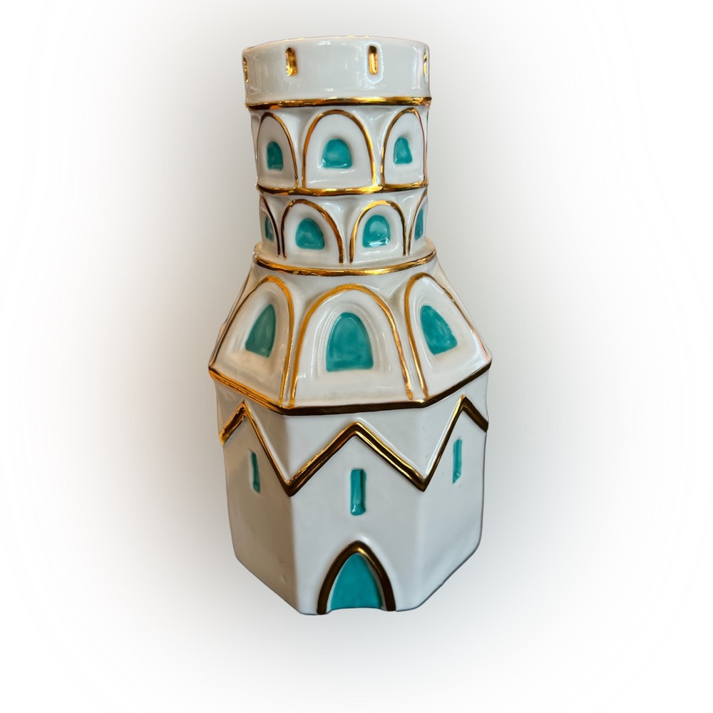 Egidio Broggi Milano porcelain candle holder from Fornari Roma